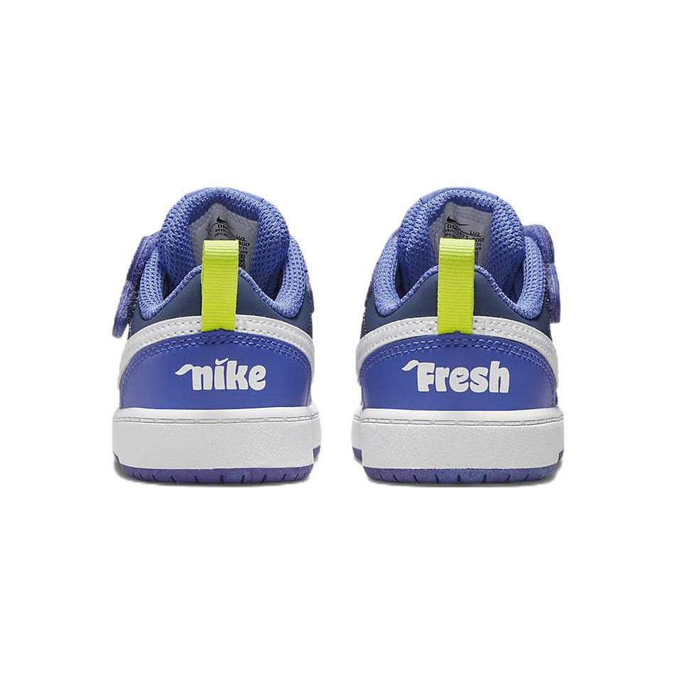Nike Court Borough Low 2 Toddler 'Blueberry' (Unisex) Mystic Navy / Medium Blue / University Blue / White Toddler Shoes DM1471 400