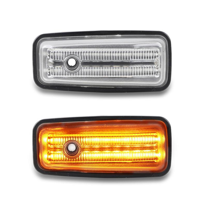 2PCS 12V Dynamic LED Turn Signal Indicator Repeater Lamp Side Marker Light For BENZ W461 W463 G-Class G500 G550 G55 G63 G65