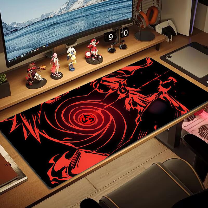 Obito Uchiha Print Cushion Non-slip Laptop Tablet Big Mousepad XXL Mat Mini PC Playmat With Lock edge