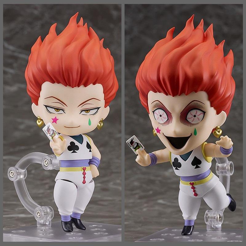 Фигурка Hunter x Hunter Q Edition Хисока Мультяшная Модель Подвижная Кукла GK Статуя Сменное Лицо Детские Игрушки Рождественский Подарок