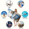 Vintage Lighthouse & Coastal Boat Beach Towel, Nautical Art Quick-Dry Sand-Free Microfiber Bath Towels for Pool and Vacation