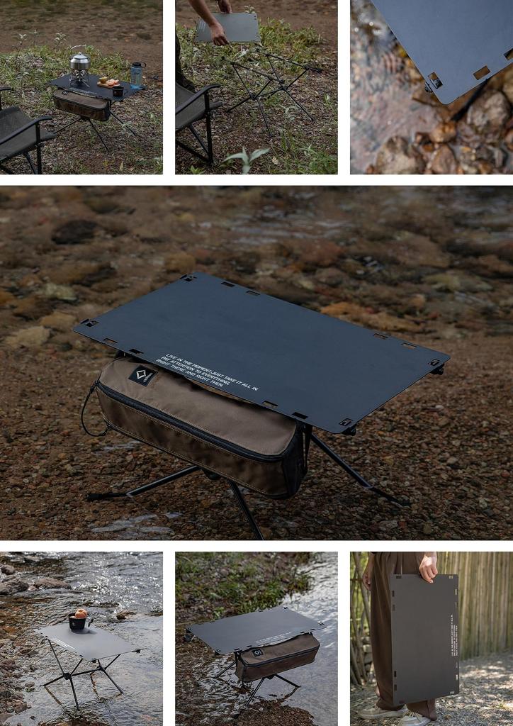 Тактическая настольная пластина CAMPING MOON Table One Work Top Black Gear T-510-TB