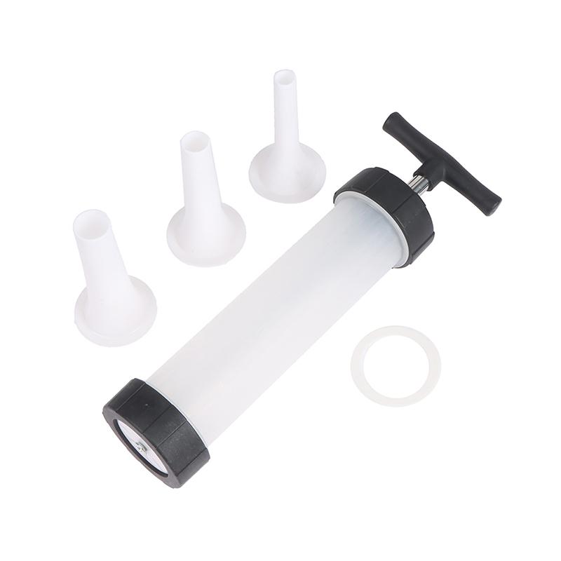 Машина для начинки мяса, колбасная машина, набивка, ручной пресс, 3 насадки, воронка