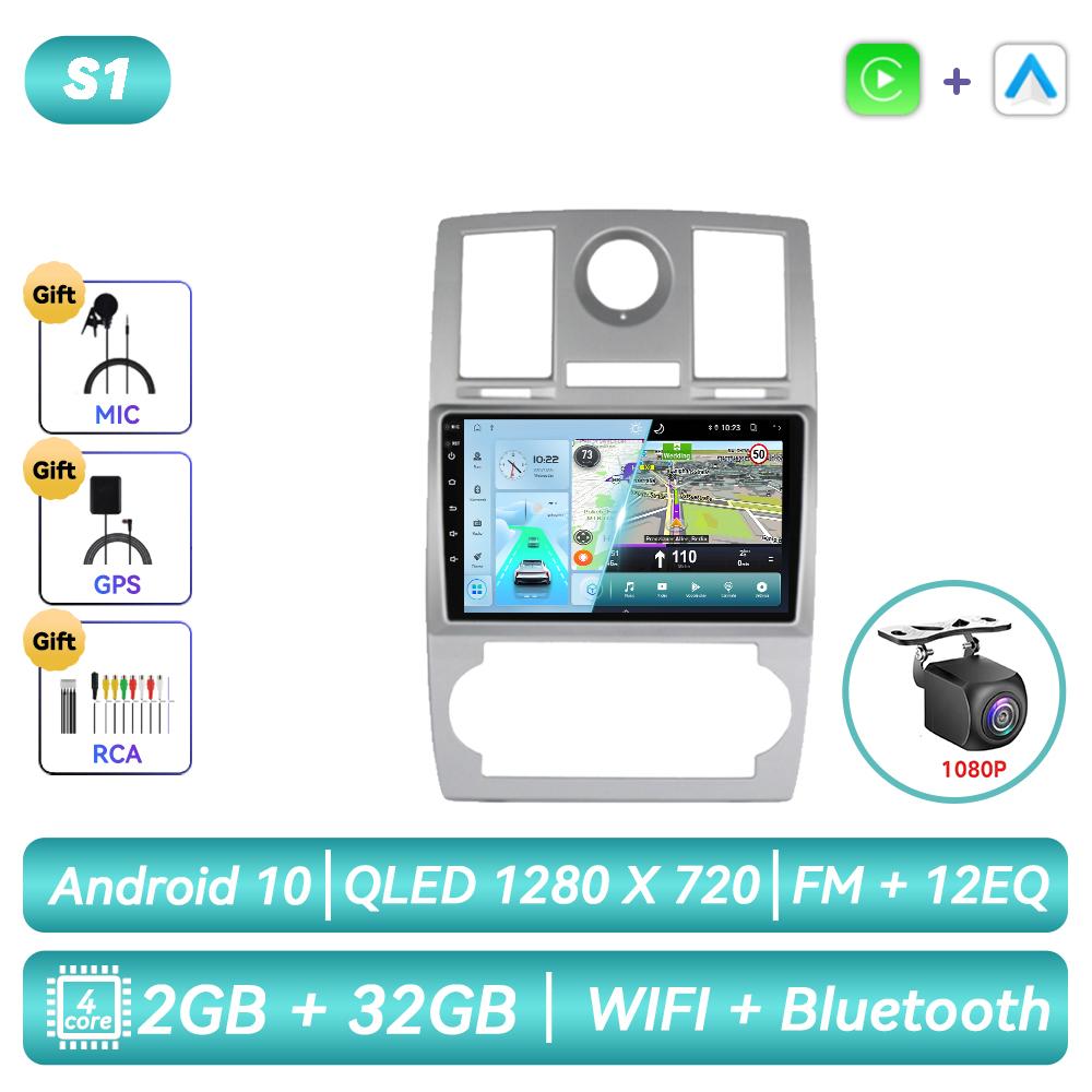 Для Chrysler 300C 2005 - 2010 Android Автомагнитола Мультимедиа Видеоплеер Навигация GPS Carplay Сенсорный Экран Авто Стерео Интеллектуальные Системы