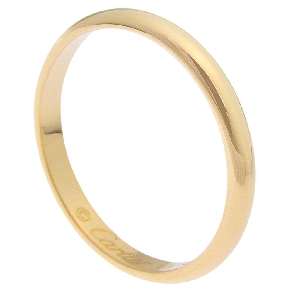 Cartier Классическое обручальное кольцо 1895 года, желтое золото K18, размер #6.4(Наш размер) 2,2 г Женские Б/У