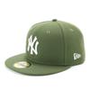 New Era MLB New York Yankees NY Rifle Green 7 5950 NEYYAN RGRN SWHT 25J Cap, 1/2 Inch,