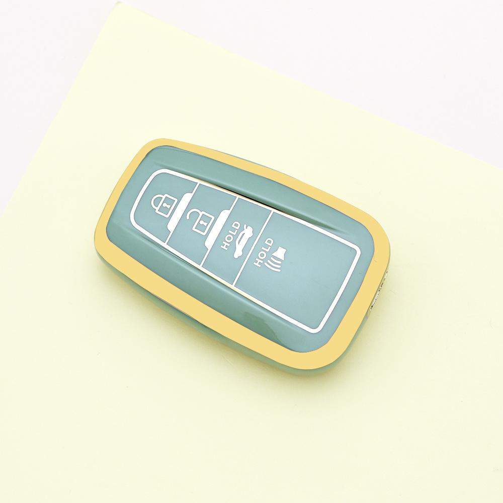 Tpu Auto Shell Fob Car Key Case Cover Keychain Accessories For Toyota Prius Camry Corolla Chr C-Hr Rav4 Land Cruiser Prado