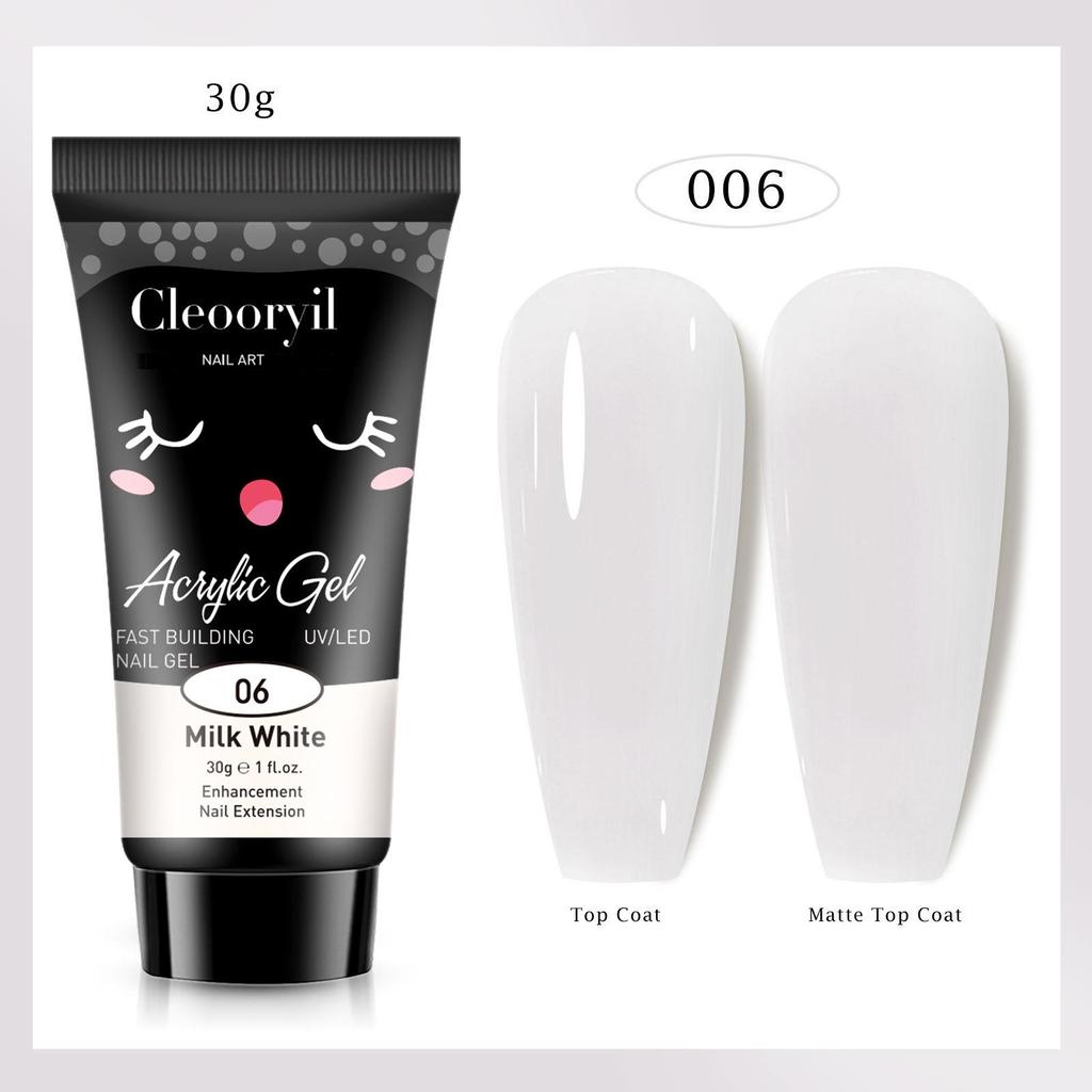 УФ Твердый Гель для Наращивания Ногтей, 15 мл - Быстрый Кристаллический Гель для Быстрого Нанесения