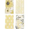 Artoid Mode Green Floral Leaves Boho Kitchen Towels Dish Towels, 18x26 Inch Seasonal Spring Summer Decoration Hand Towels Set of 4