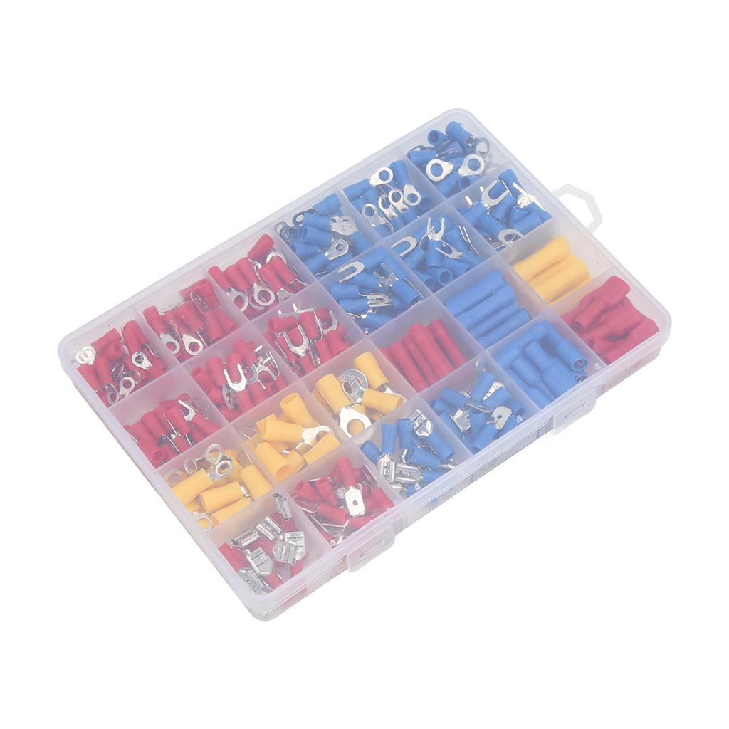 373PcsBox Electrical Wire Terminals Insulated Cable Crimp Connectors Kit for Electronic Industry