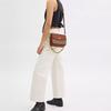 Coach Cassie 20 Removable Chain Shoulder Strap Turn Lock Closure Coated Canvas Shoulder Bag Small Women shoulder bag Brown-Yellow Caramel CV436-B4XHG