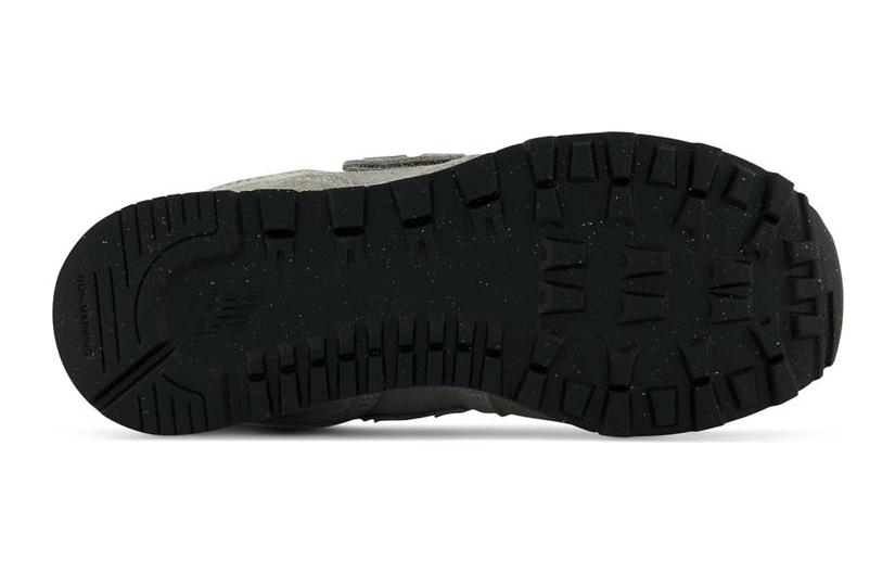 Детские кроссовки New Balance 574 на липучках для маленьких детей широкие 'Core Pack - Серый Белый'