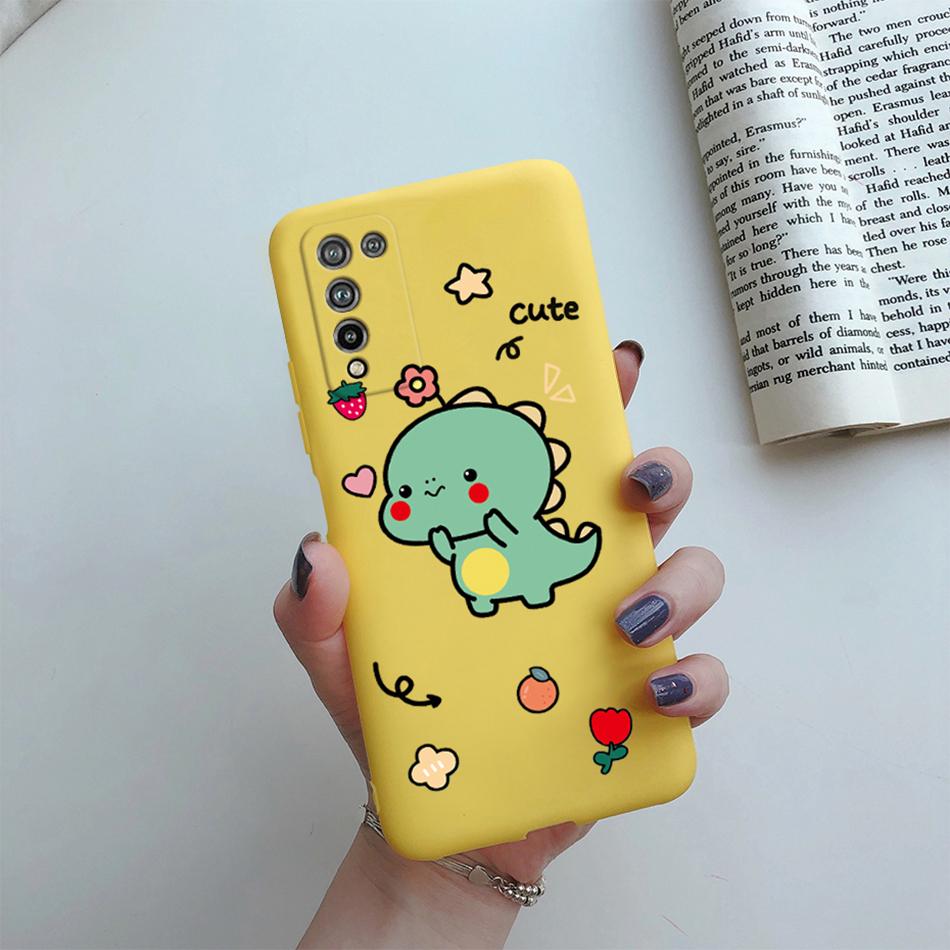 For Huawei Honor 10X Lite Case DNN-LX9 Cute Cartoon Flowers Cover For Honor10X Lite Honor 10 X 10X Lite Phone Cases Soft Bumper