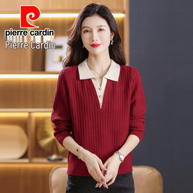 Pierre Cardin Vintage-Style Layered Knit Sweater