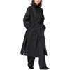 (WMNS) Однобортное Длинное Пальто 'Черный' Женское 480063-09