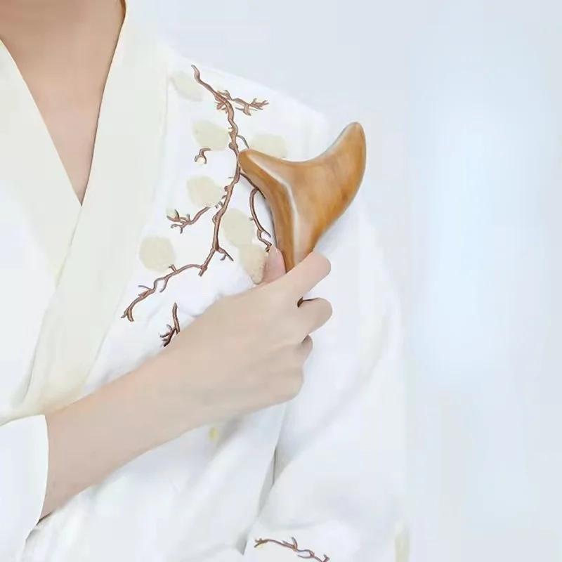 Деревянные инструменты для массажа триггерных точек Гуаша, профессиональные инструменты для лимфодренажа, деревянные инструменты для массажа спины, ног, рук, лица