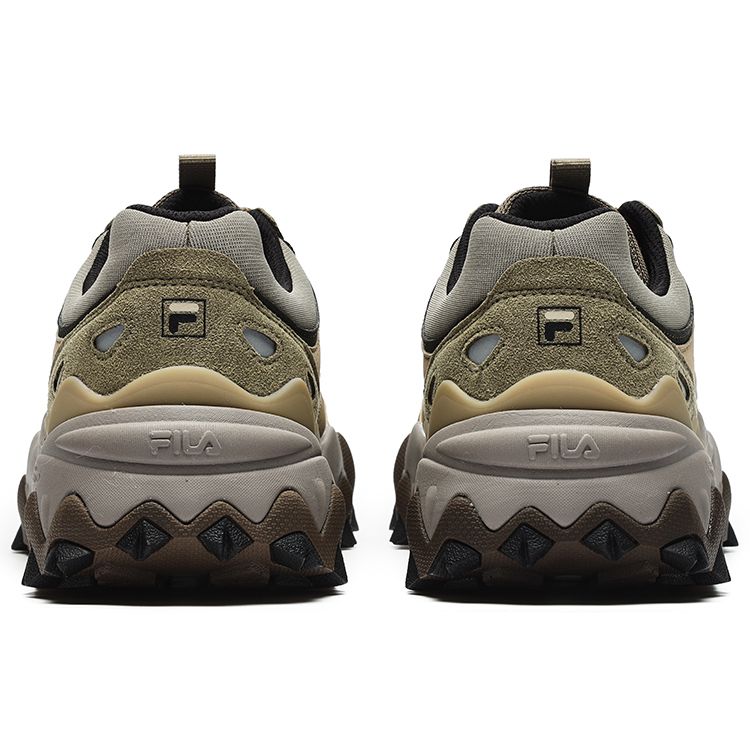 Fila Oakmont 2 Mesh Fabric Leather Sports Comfort Low-Top Lifestyle Shoes Men Sneaker Dusk-Green Corn F12M242113FDC