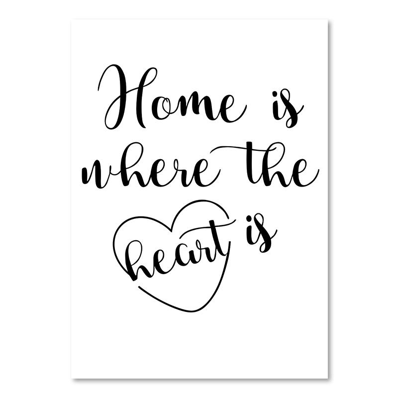 Черно-белая картина с цитатой из жизни, холст, картина в скандинавском стиле, постер с любовью и принтом, скандинавские настенные панно для гостиной, домашний декор