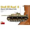 MiniArt Scale WWII German Stug III March Alket Plastic Model MA72105 1/72 Ausf. G, 1943, Body, Kit,
