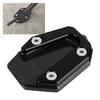 Side Stand Pad, Motorcycle Kickstand Pad, Extension Pad Support Plate Fits YMH YZF R25/YZF R3/MT‑25/MT‑03 14-19 (Black)