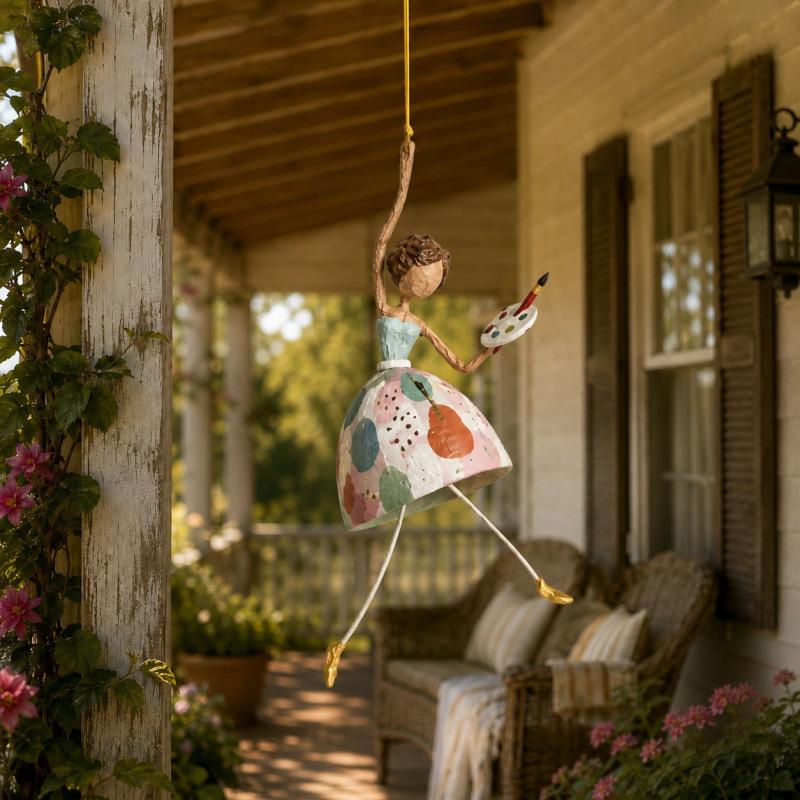 Cute new trend daily Whimsical Dancing Lady dance girl hanging decoration