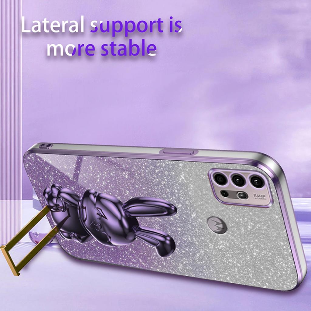 Phone Cover for Motorola Moto G30/G20/G10/G10 Power,PC+TPU Case with Hands-free Kickstand