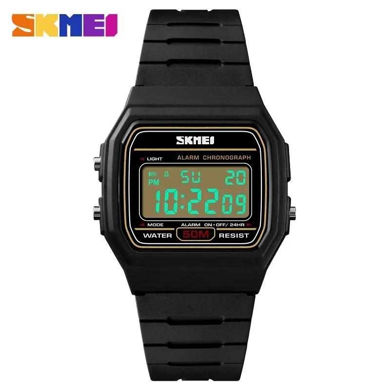 SKMEI 1412 Sports Couple Watches Relogio Feminino Fashion Women Digital Watch Waterproof Display Date Week Female Wristwatch