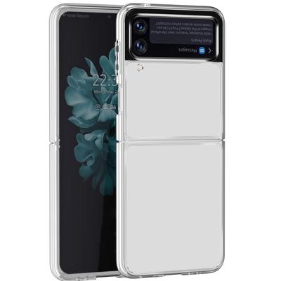 Прозрачный чехол для телефона, совместимый с Samsung Galaxy Z Flip 3, защитный чехол от отпечатков пальцев, все