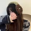Новые Модные Милые Скрученные Плюшевые Наушники Для Женщин Новый Зимний Стиль Для Улицы Защита От Холода Утолщенные Теплые Наушники С Ремешками