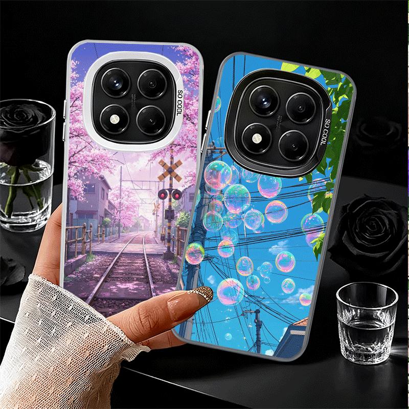 Эстетичный Аниме Пейзаж Мягкий Чехол для Телефона для Samsung Galaxy S24 S25 FE S26 Edge S23 Ultra S22 Plus S21 + Ударопрочный Чехол Задняя Панель Sh