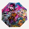 Personalized Name Monster High Draculaura Print Umbrella - Automatic Open/Close, Eight-Rib Durable Frame, Automatic Folding Umbrella