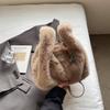 New Fashionable Korean Plush Women's Bag Cute Casual Solid Color Bag Student Small Bag Women's Messenger Daily Bag