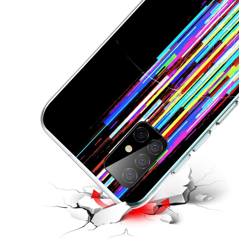 Broken Phone Screen Phone Case For Samsung Galaxy A52 A32 A22 A12 A02S A50S A30S A51 A31 AA71 Note 20 Ultra 10 S10 Plus Galaxy A