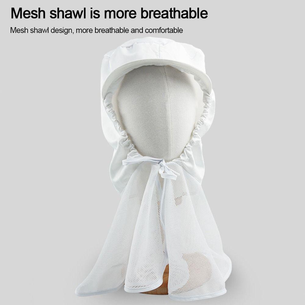 Дышащая Пыленепроницаемая Шаль Шляпа Защита Шеи Рабочая Шляпа Новая Рабочая Кепка Пищевая Фабрика