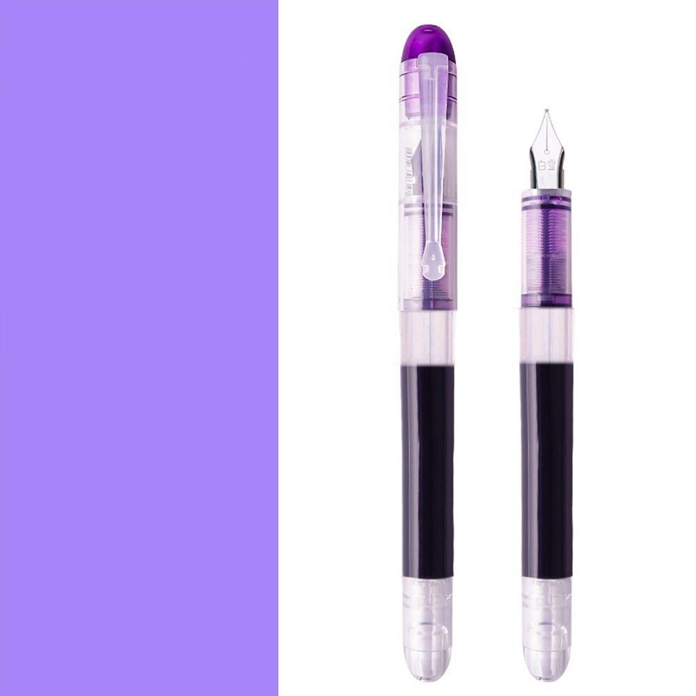 F Nib Writing Ink Pens Large Capacity Straight Liquid Pen Fashion Fountain Pen  School Supplies