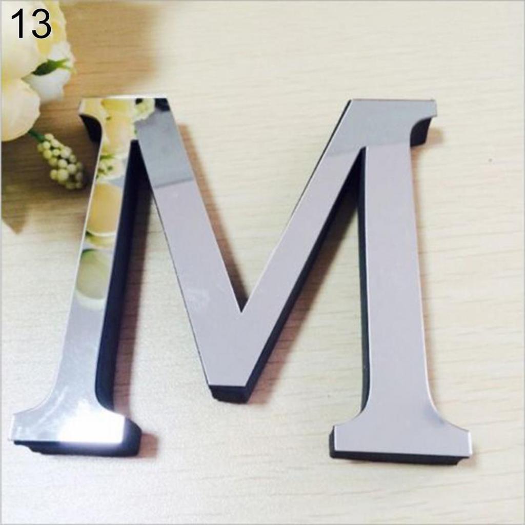 26 English Letters DIY 3D Decal Art Mural Wall Stickers Home Decor