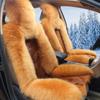 Универсальная кожаная и шерстяная накидка на автомобильное сиденье - Плюшевая меховая подушка-накладка