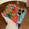 For Iphone 15 Pro Max Oil Painting Flowers Phone Case For iPhone 12 13 14 Pro Max 12promax 15pro 13promax Soft IMD Shockproof Bumper Wavy Frame Cover