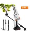 18V 6 Inch Telescoping Pole Electric Chainsaw Cordless Rechargeable High Branch Saw Garden Tree Pruning Tool