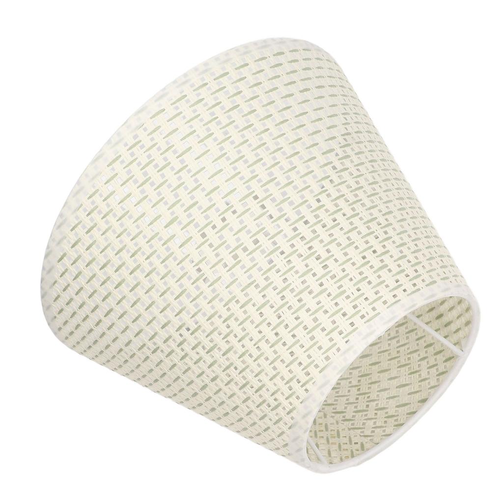 PE Woven Table Lamp Shade Beige Wear Resistant Woven Lamp Cover for E27 E14 Caliber Lampholder