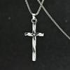 Men's Trendy Hip Hop Retro Titanium Steel Spiral Cross Necklace