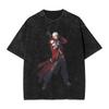 Devil May Cry Данте Выстиранные Футболки Уличная Одежда Хип-Хоп Винтажные Футболки для Мужчин Женщин Хлопок Харадзюку Лето