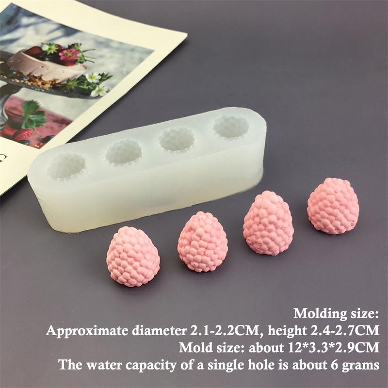 Маленькая форма для выпечки конфет Малиновый мусс 3D форма для малинового пудинга Форма для выпечки Десертная шоколадная форма Инструменты для украшения фруктового торта