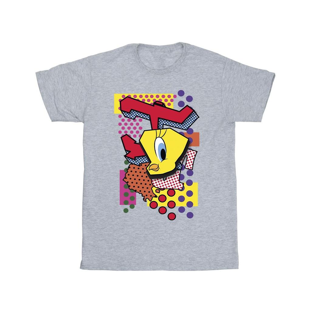 Looney Tunes Mens Tweety Pop Art T-Shirt