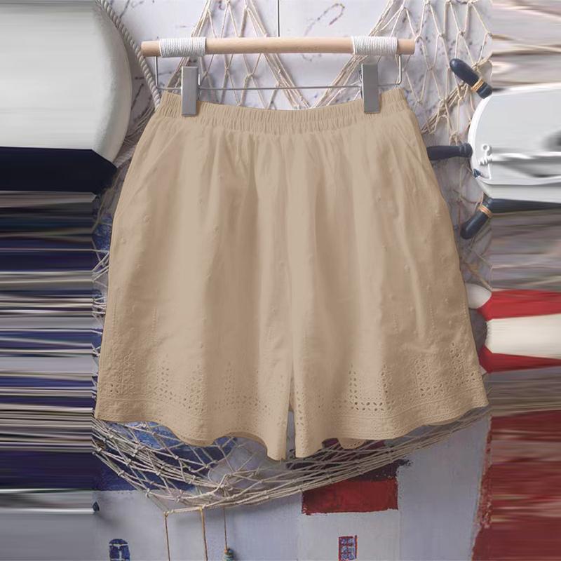 ZANZEA Женские летние кружевные шорты с широкими штанинами