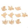 10 Pieces Assorted Wooden Shape Creative DIY Cutouts Birds Tags For Scrapbooking Crafting