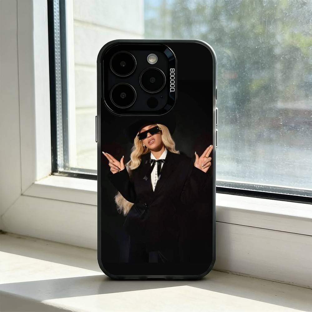 Бейонсе - Чехол для телефона Cowboy Carter для iPhone 17,16,15,14,13,12,11 Plus,Pro Max,XS,Цветной Посеребренный Внутренний Чехол