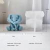Baby Elephant Candle Mold DIY Chocolate Handmade Soap Gypsum Epoxy Resin Silicone Mould Home Decoration Ornaments 2023 New