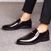 Luxury Men Dress Shoes Designer Patent Leather Shoes Male Slip On Loafers High Quality Pointed Toe Men Wedding Party Shoes 38-49