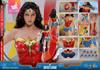 Hot Toys Movie Masterpiece Лига Справедливости Чудо-Женщина Версия Костюма в Комиксных Цветах Масштабная Фигурка 1/6